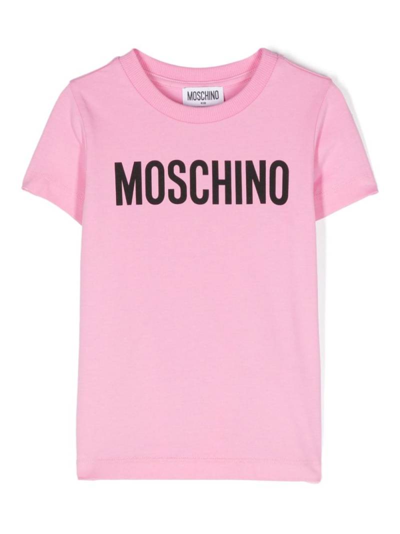 Moschino Kids logo-print T-shirt - Pink von Moschino Kids