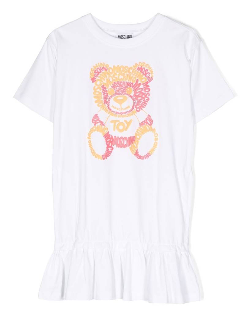 Moschino Kids logo-print T-shirt dress - White von Moschino Kids