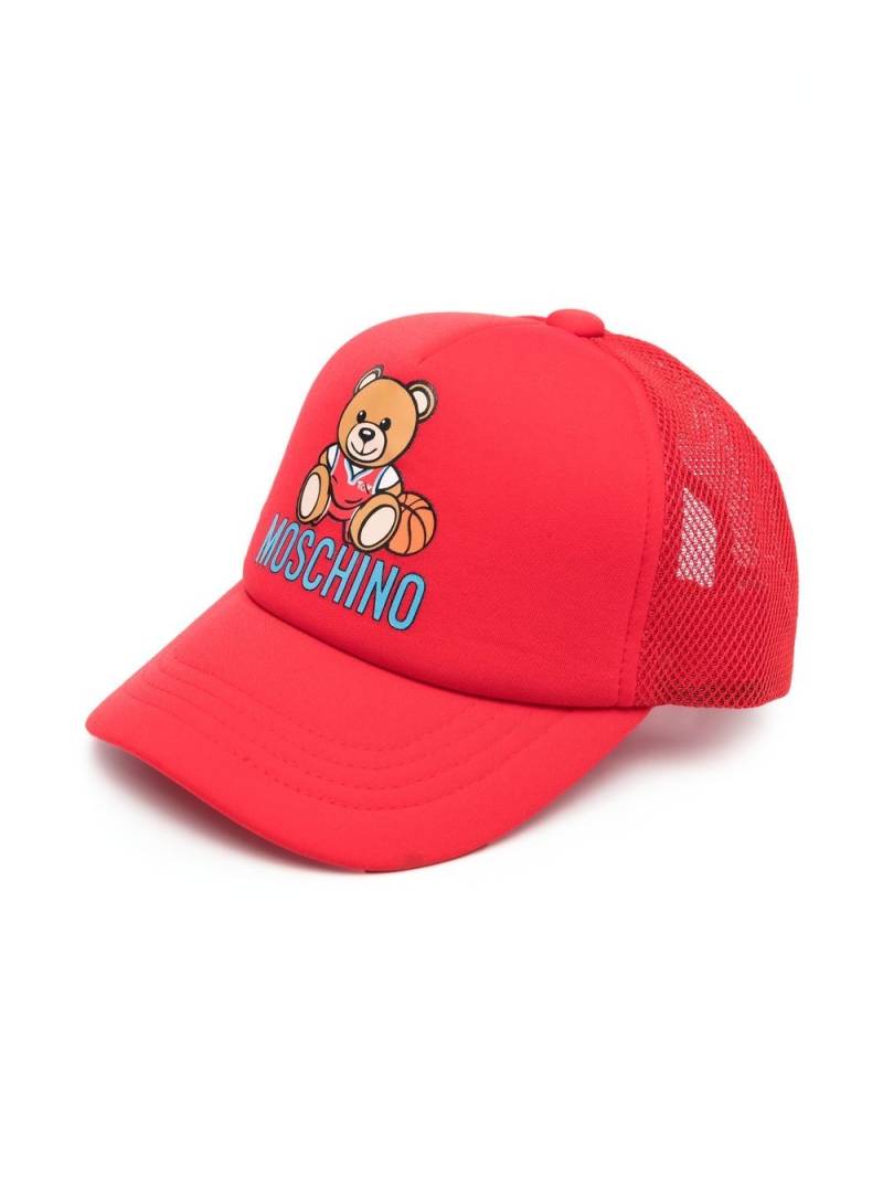 Moschino Kids Teddy Bear baseball cap - Red von Moschino Kids