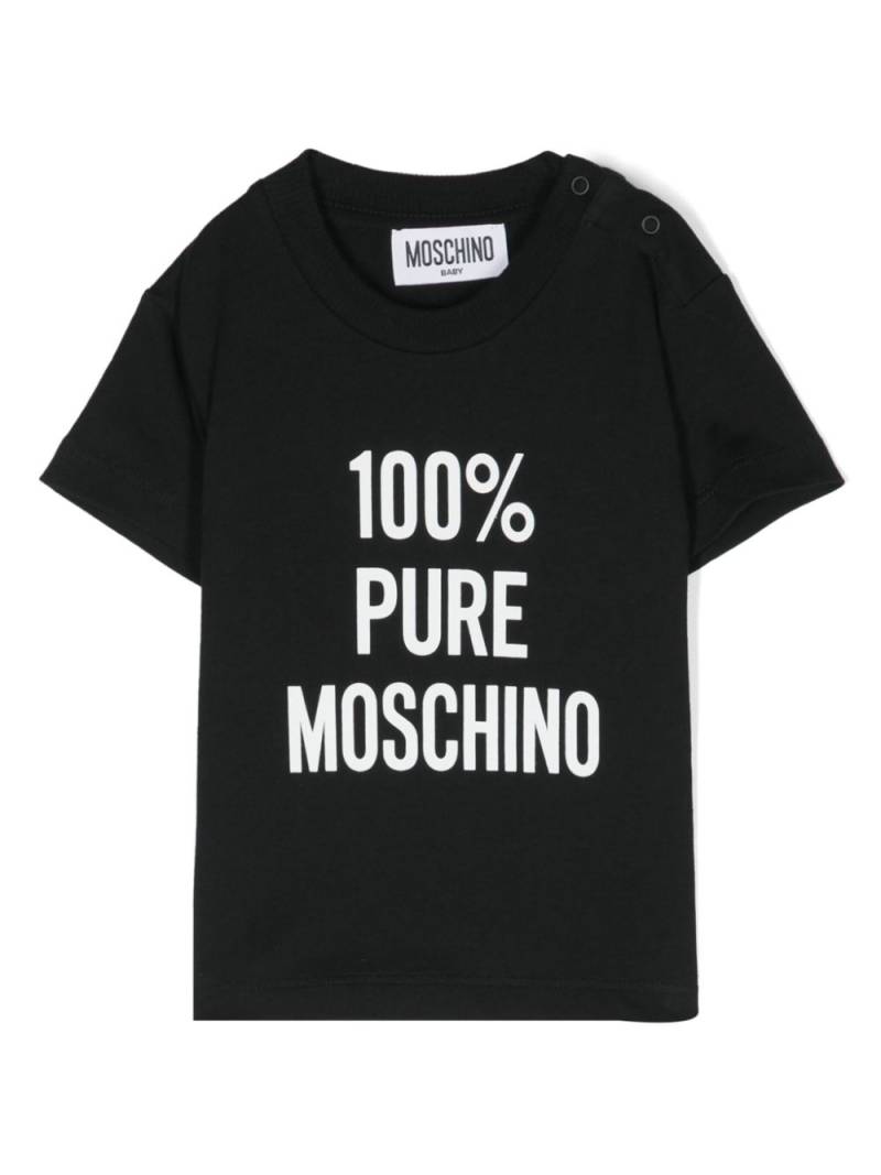 Moschino Kids logo-print cotton T-shirt - Black von Moschino Kids