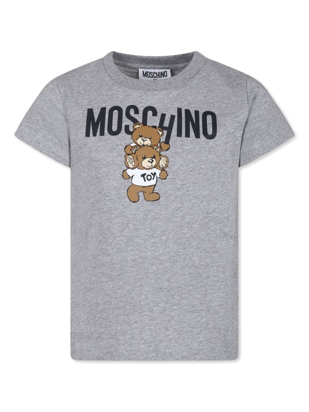Moschino Kids logo-print cotton T-shirt - Grey von Moschino Kids