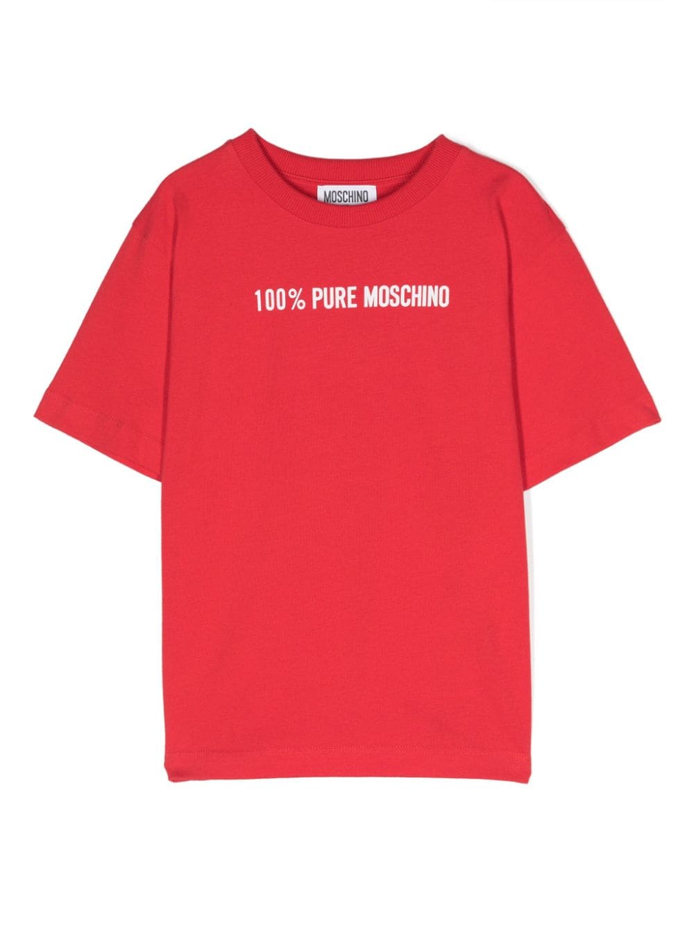 Moschino Kids logo-print cotton T-shirt - Red von Moschino Kids