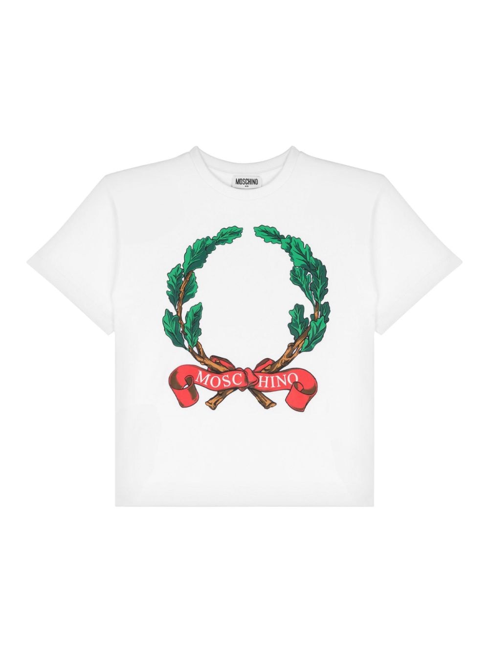 Moschino Kids logo-print cotton T-shirt - White von Moschino Kids