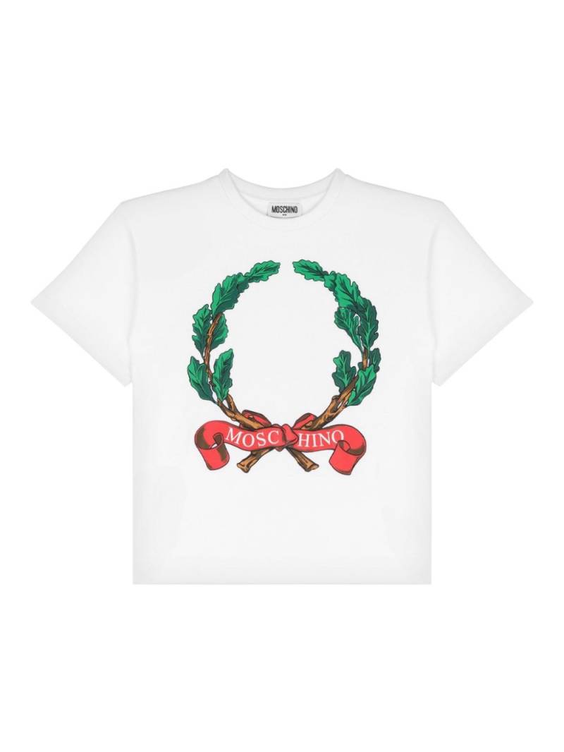 Moschino Kids logo-print cotton T-shirt - White von Moschino Kids