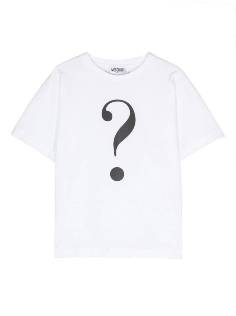 Moschino Kids logo-print cotton T-shirt - White von Moschino Kids