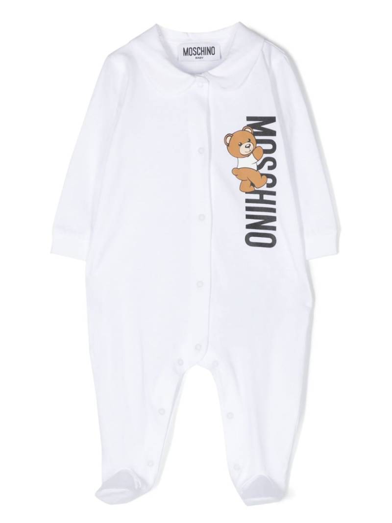 Moschino Kids logo-print cotton pajamas - White von Moschino Kids