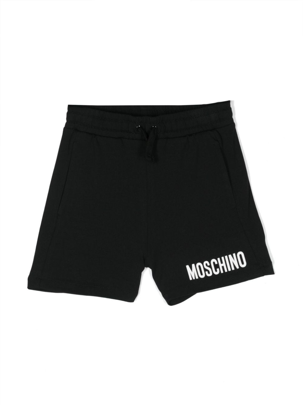 Moschino Kids logo-print cotton shorts - Black von Moschino Kids