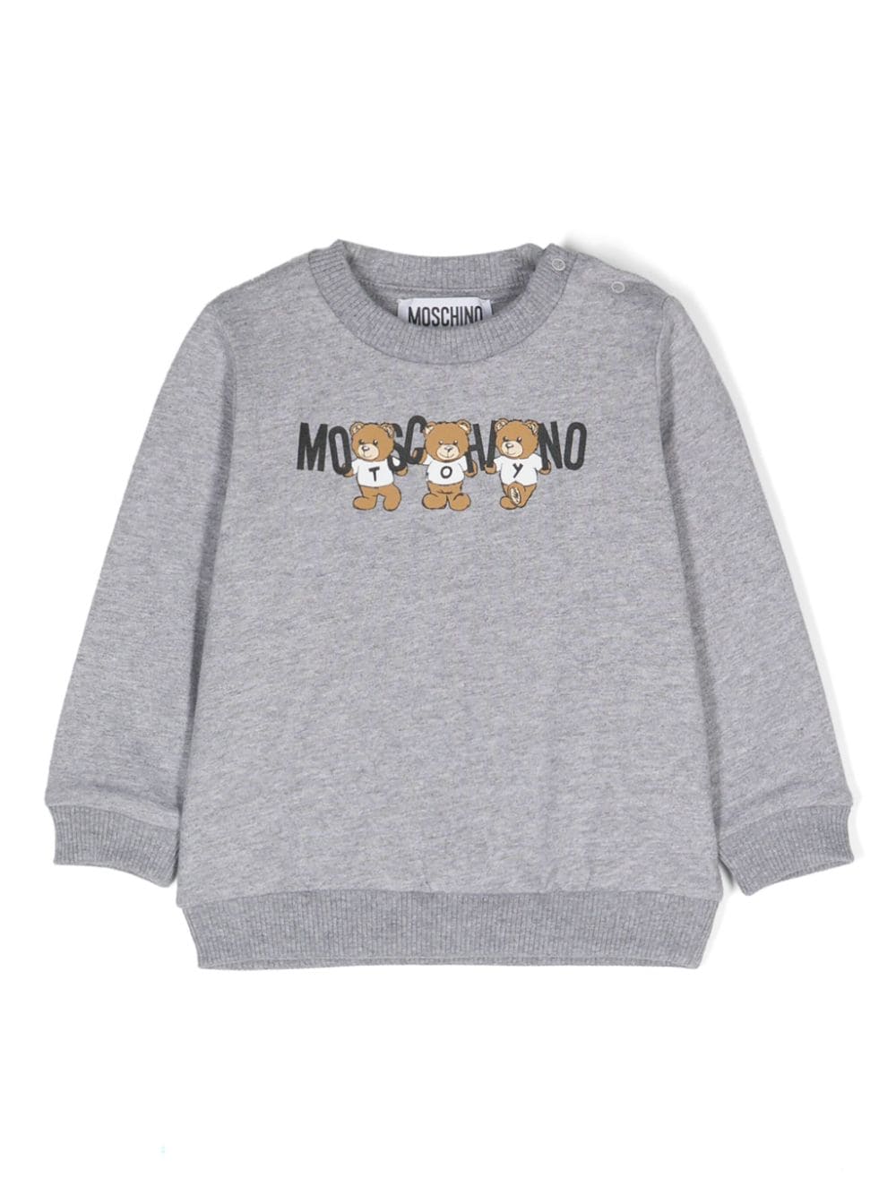 Moschino Kids logo-print cotton sweatshirt - Grey von Moschino Kids