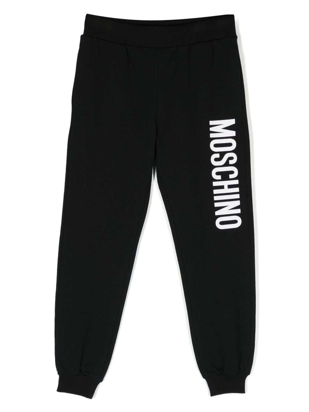 Moschino Kids logo-print cotton track pants - Black von Moschino Kids