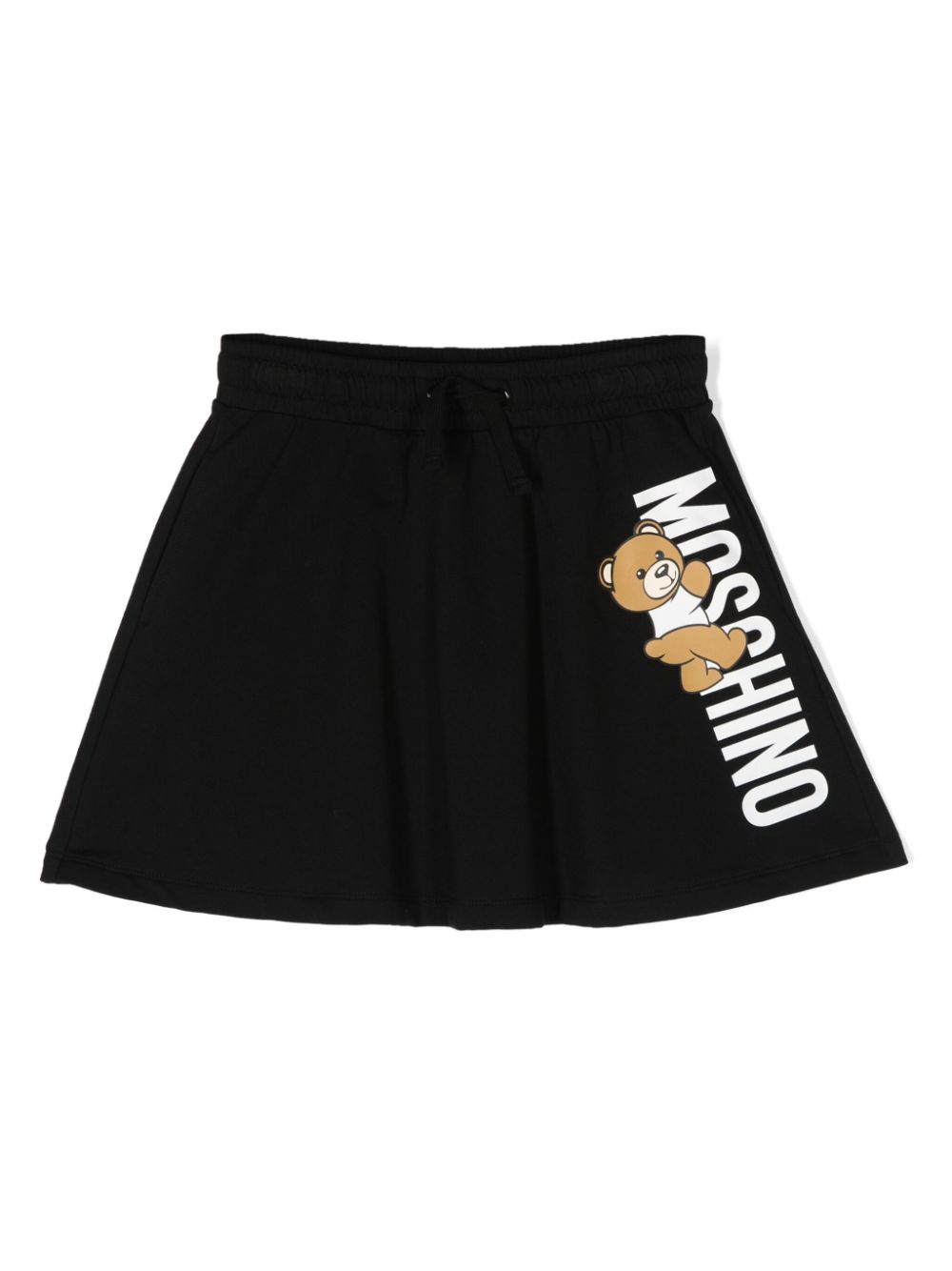 Moschino Kids logo-print drawstring skirt - Black von Moschino Kids