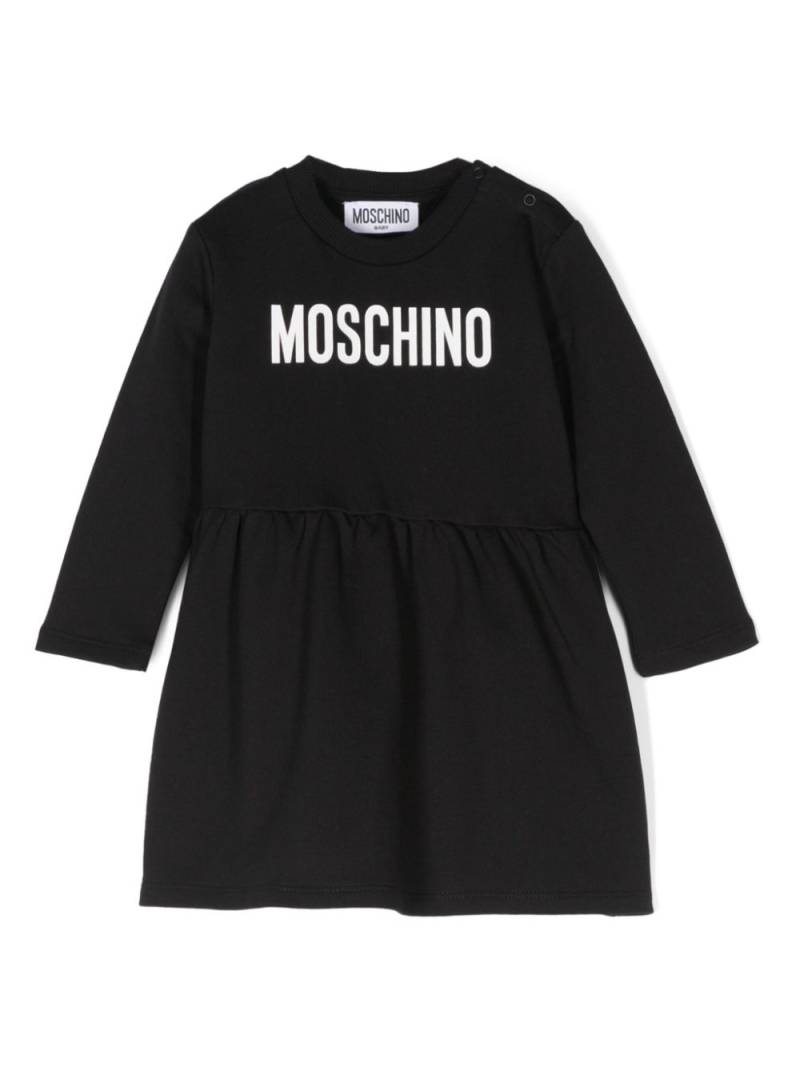 Moschino Kids logo-print dress - Black von Moschino Kids