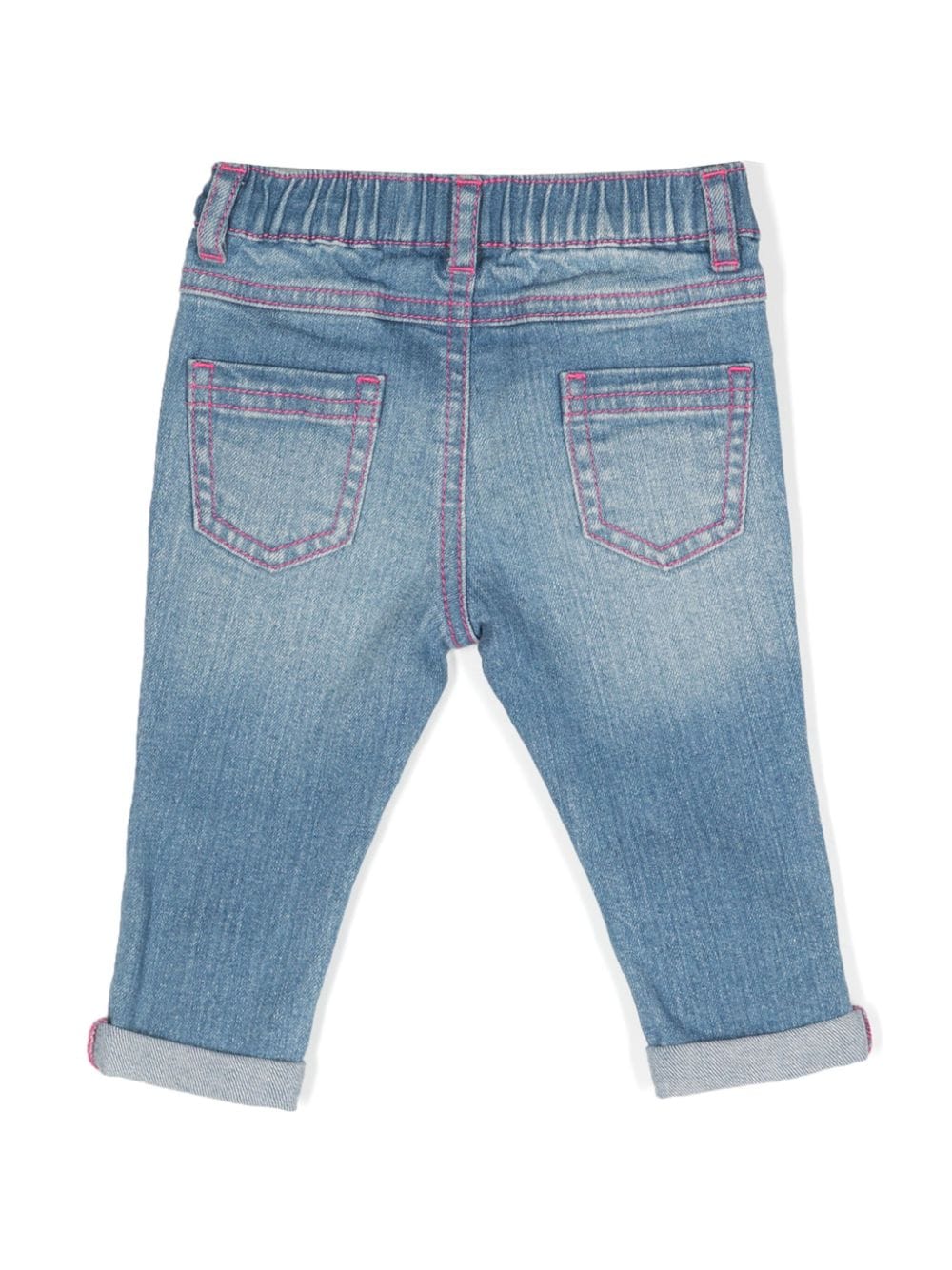 Moschino Kids logo-print jeans - Blue von Moschino Kids