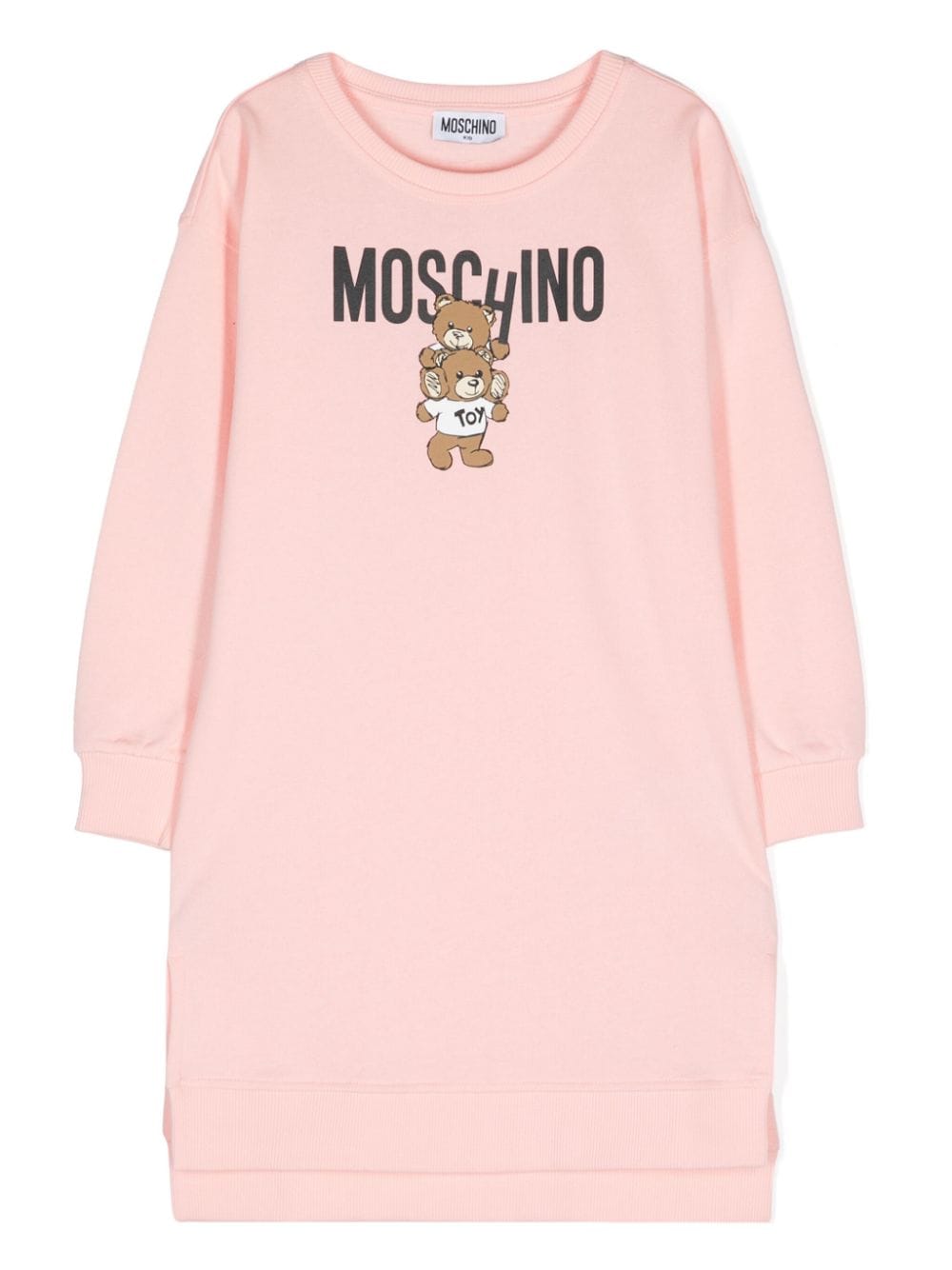 Moschino Kids logo-print jersey dress - Pink von Moschino Kids