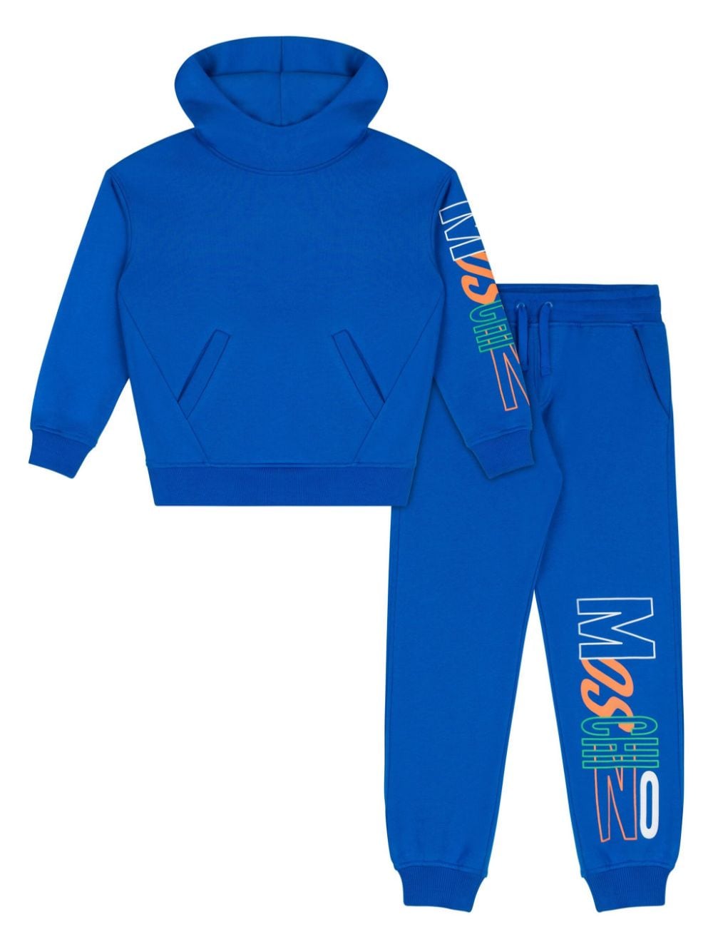 Moschino Kids logo-print jersey tracksuit - Blue von Moschino Kids