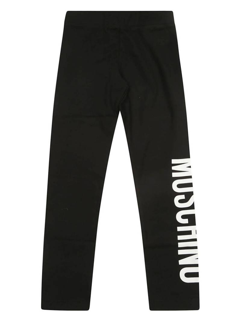 Moschino Kids logo-print leggings - Black von Moschino Kids