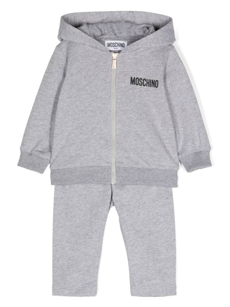 Moschino Kids logo-print mélange tracksuit - Grey von Moschino Kids