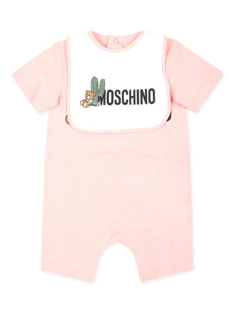 Moschino Kids logo-print pajamas - Pink von Moschino Kids