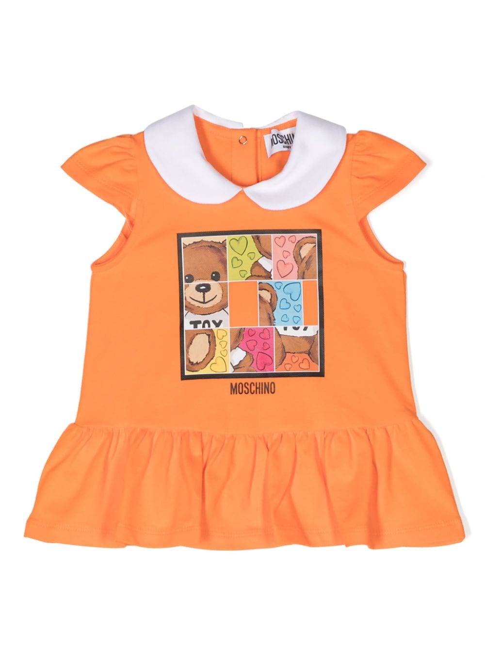 Moschino Kids logo-print piqué dress set - Orange von Moschino Kids