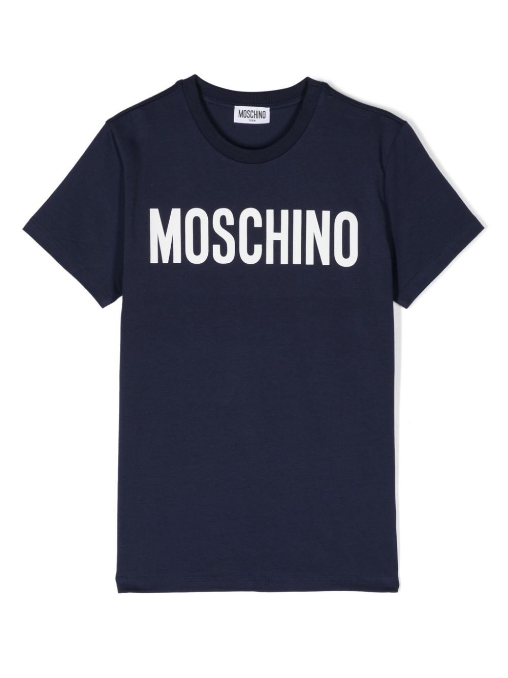 Moschino Kids logo-print short-sleeve T-shirt - Blue von Moschino Kids
