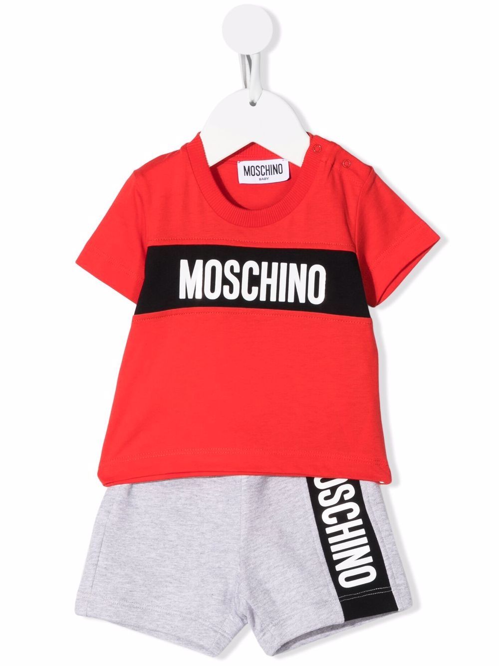 Moschino Kids logo-print short tracksuit - Red von Moschino Kids