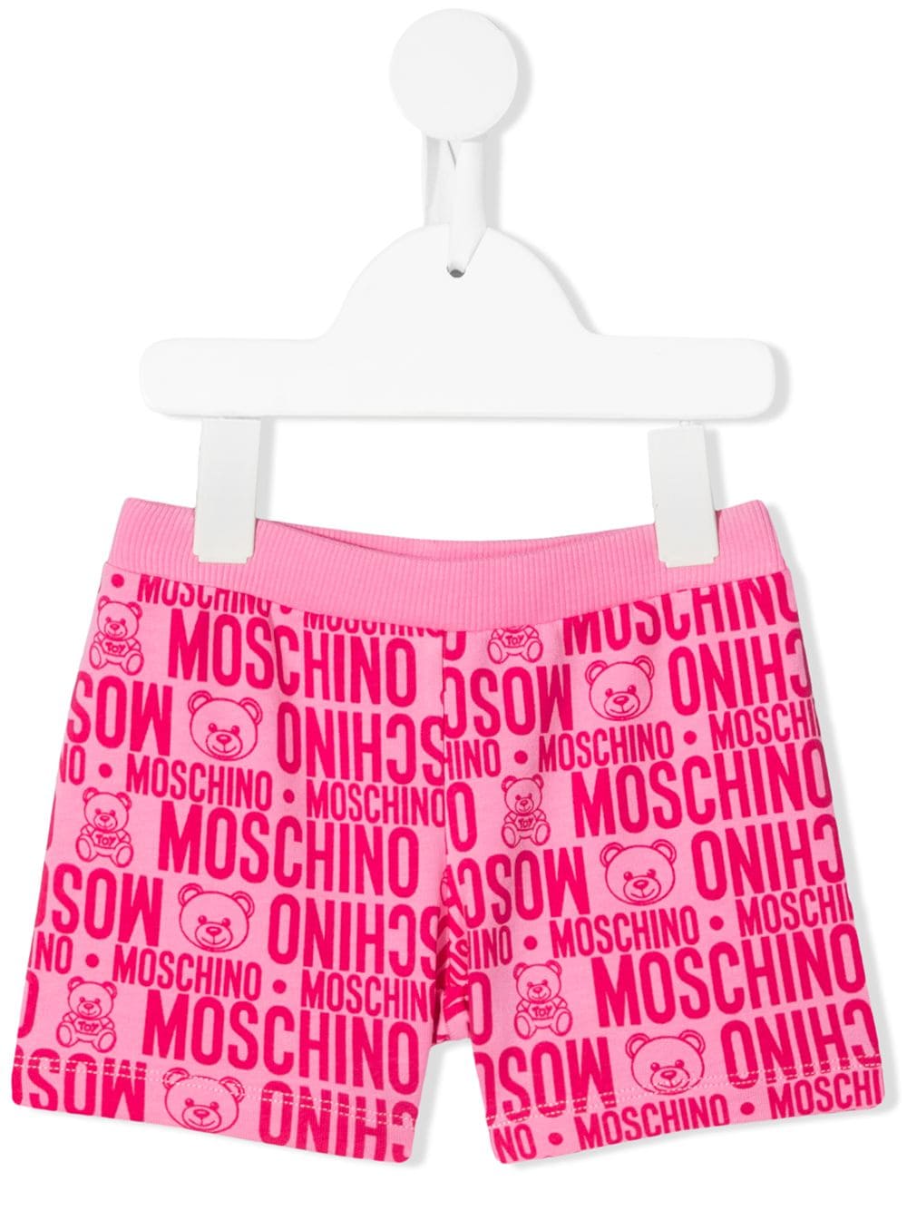 Moschino Kids logo-print shorts - Pink von Moschino Kids