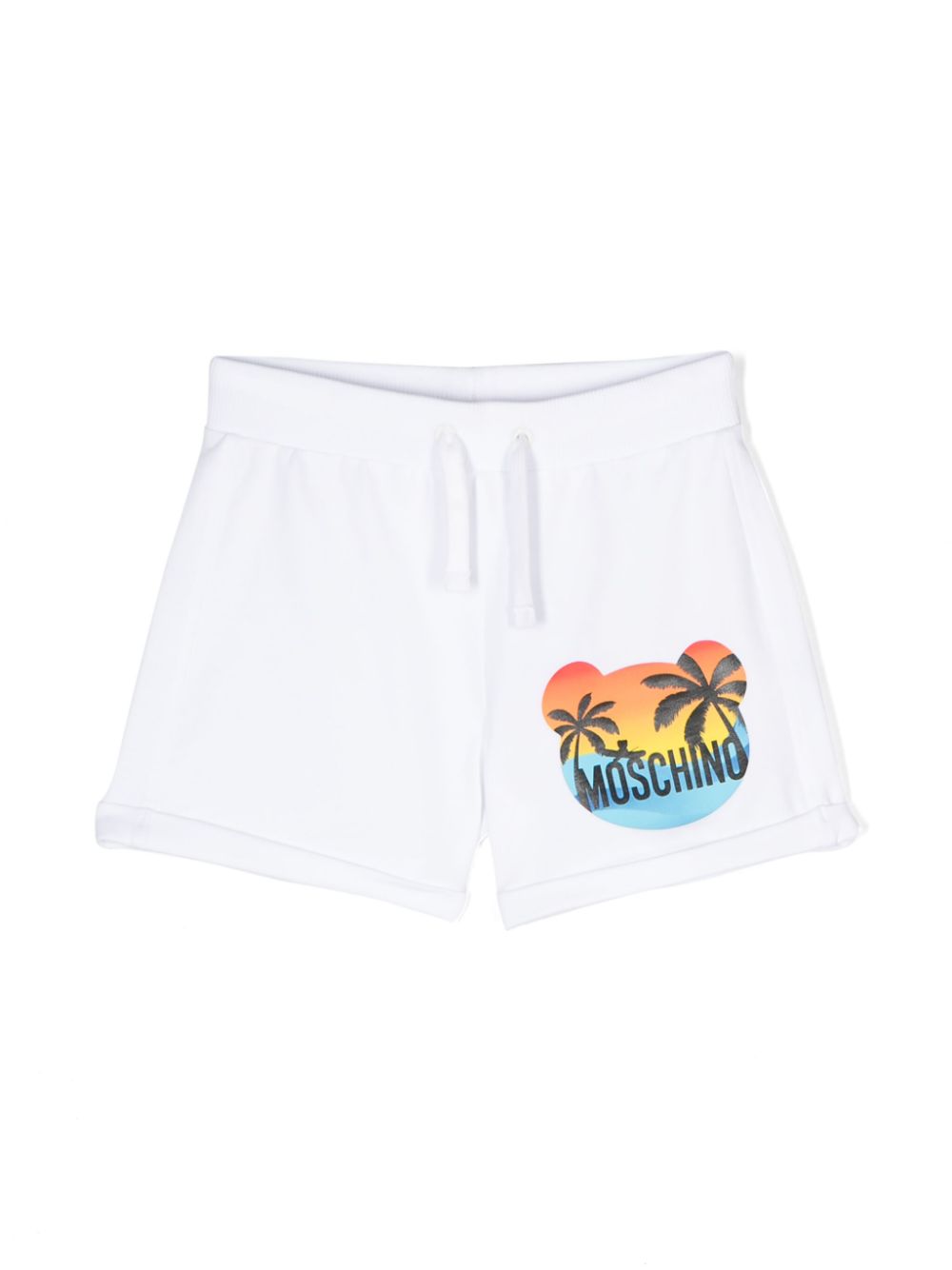 Moschino Kids logo-print shorts - White von Moschino Kids