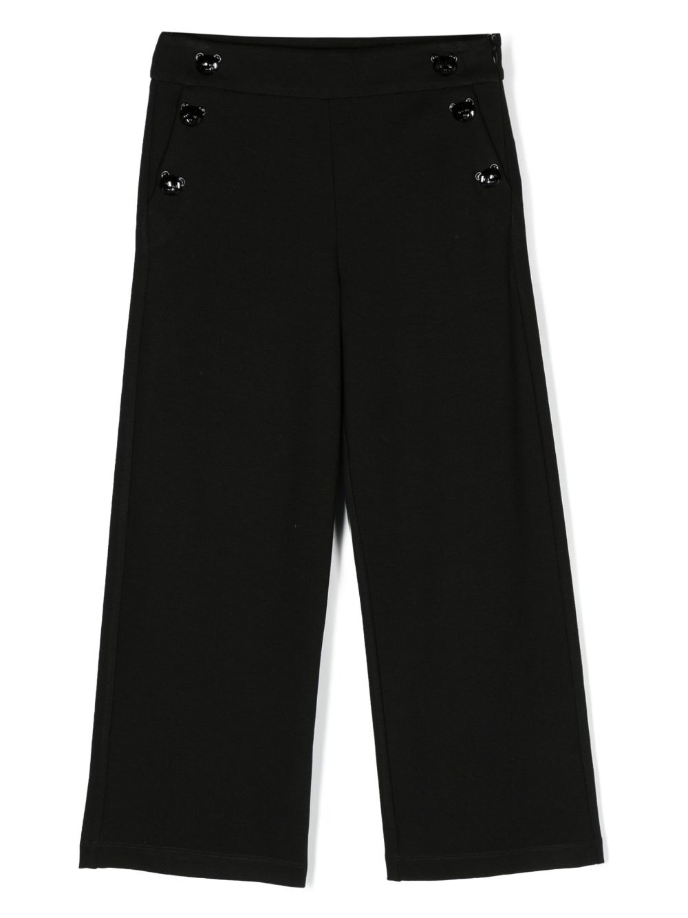 Moschino Kids logo-print straight-leg trousers - Black von Moschino Kids