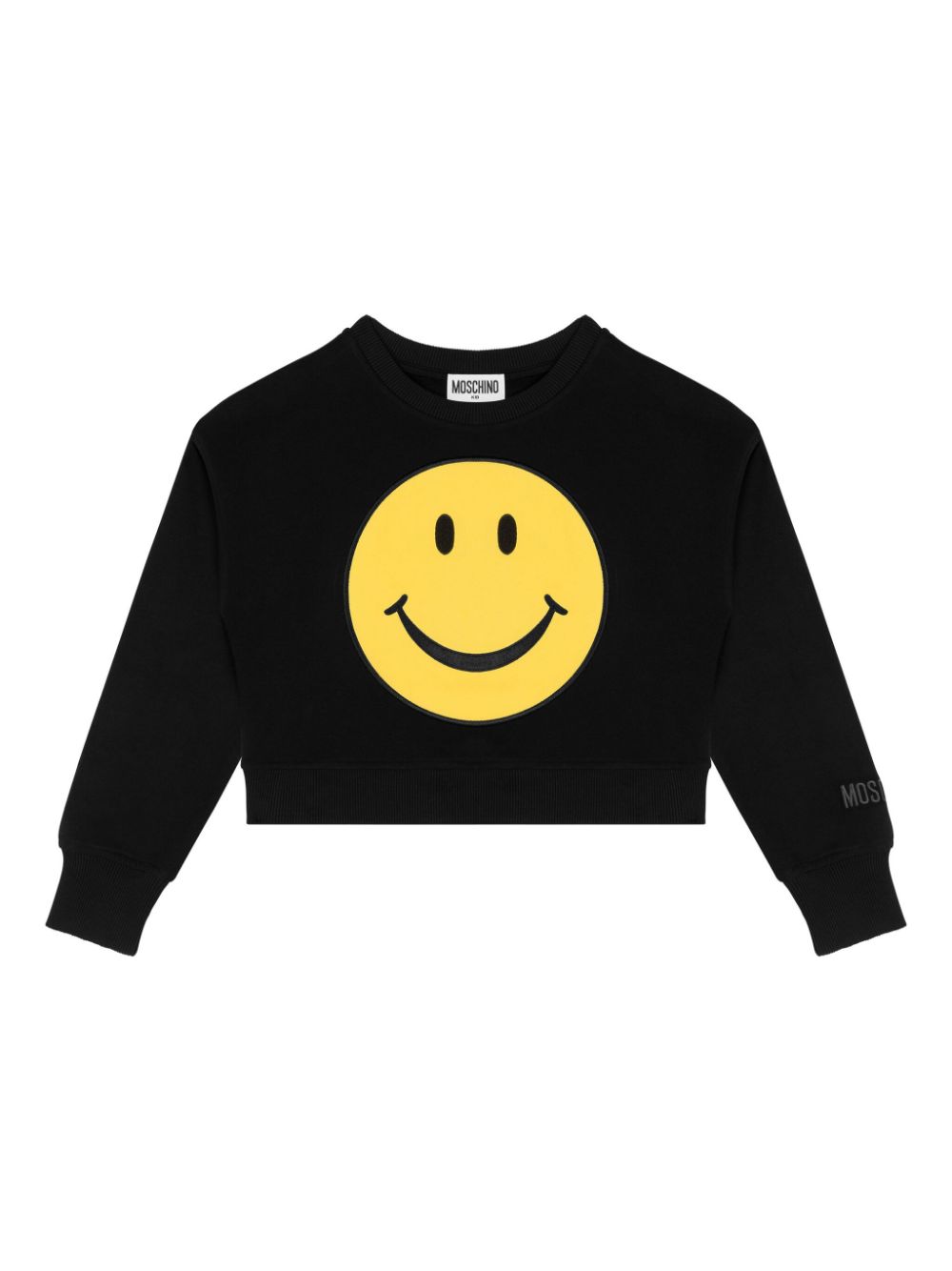 Moschino Kids logo-print sweater - Black von Moschino Kids