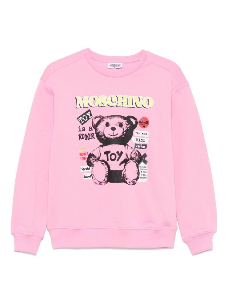 Moschino Kids logo-print sweatshirt - Pink von Moschino Kids