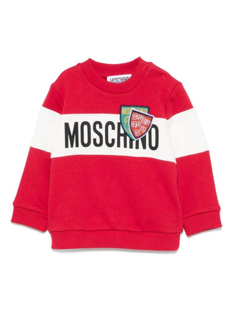 Moschino Kids logo-print sweatshirt - Red von Moschino Kids