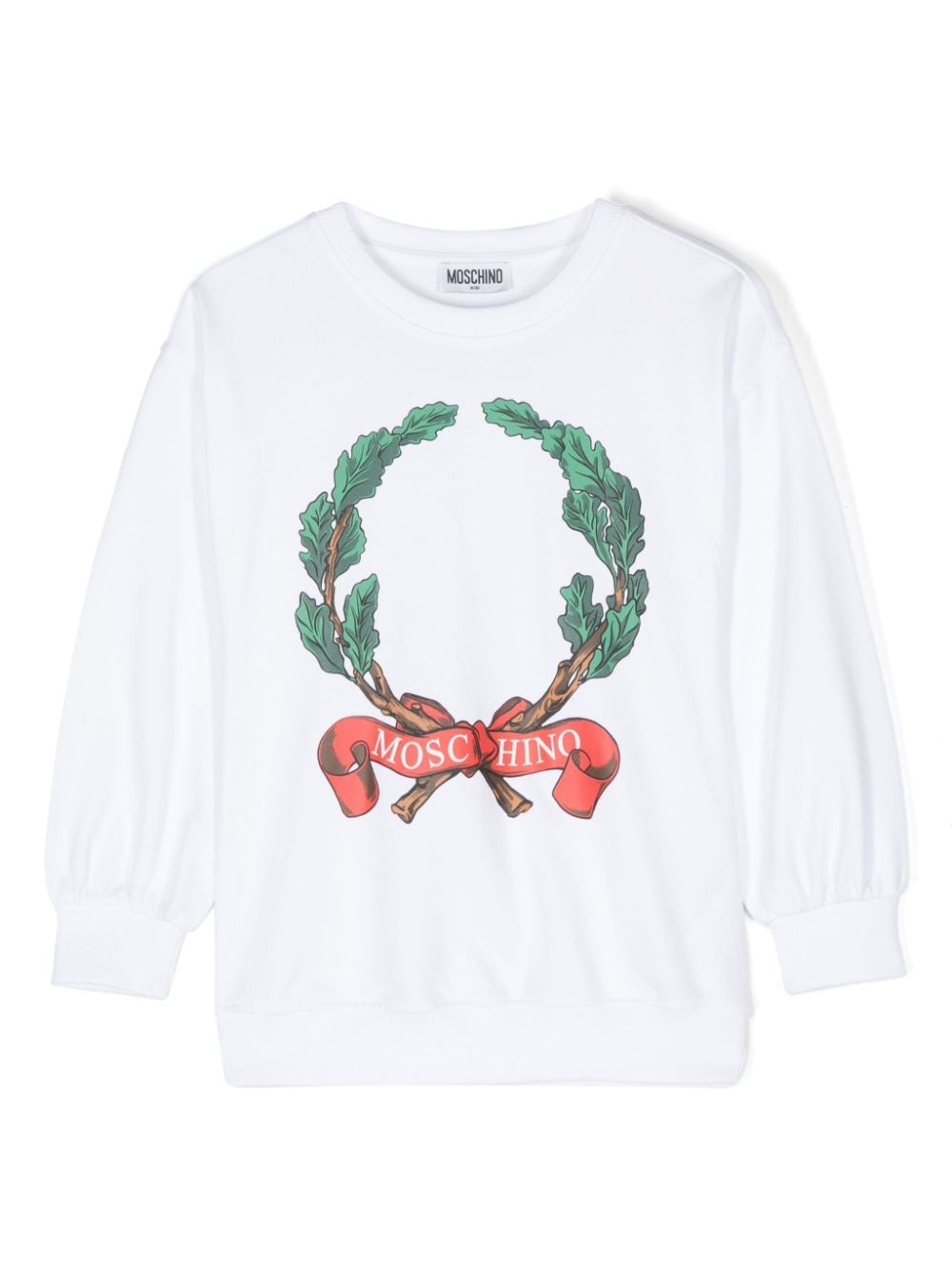 Moschino Kids logo-print sweatshirt - White von Moschino Kids