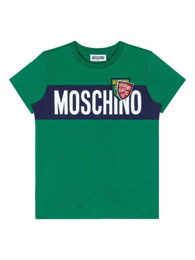 Moschino Kids logo-print t-shirt - Green von Moschino Kids