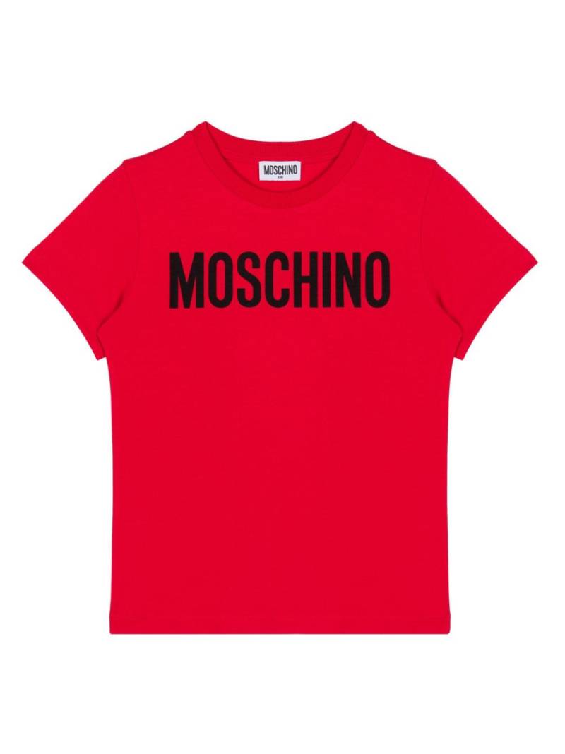 Moschino Kids logo print t-shirt - Red von Moschino Kids