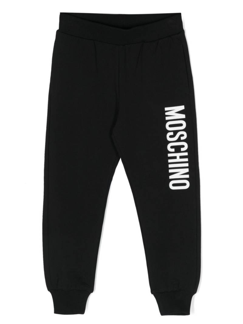 Moschino Kids logo-print track pants - Black von Moschino Kids