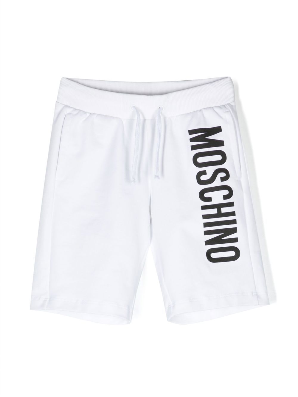 Moschino Kids logo-print track shorts - White von Moschino Kids