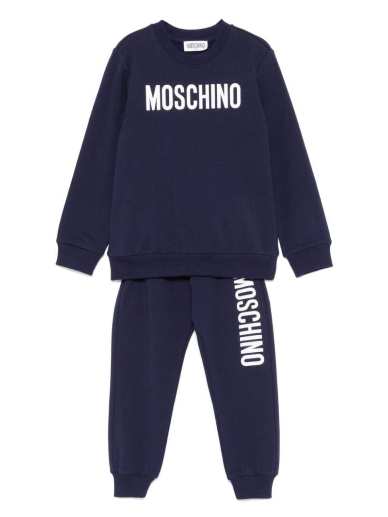 Moschino Kids logo-print track suit - Blue von Moschino Kids