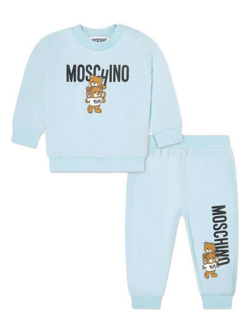 Moschino Kids logo-print tracksuit - Blue von Moschino Kids