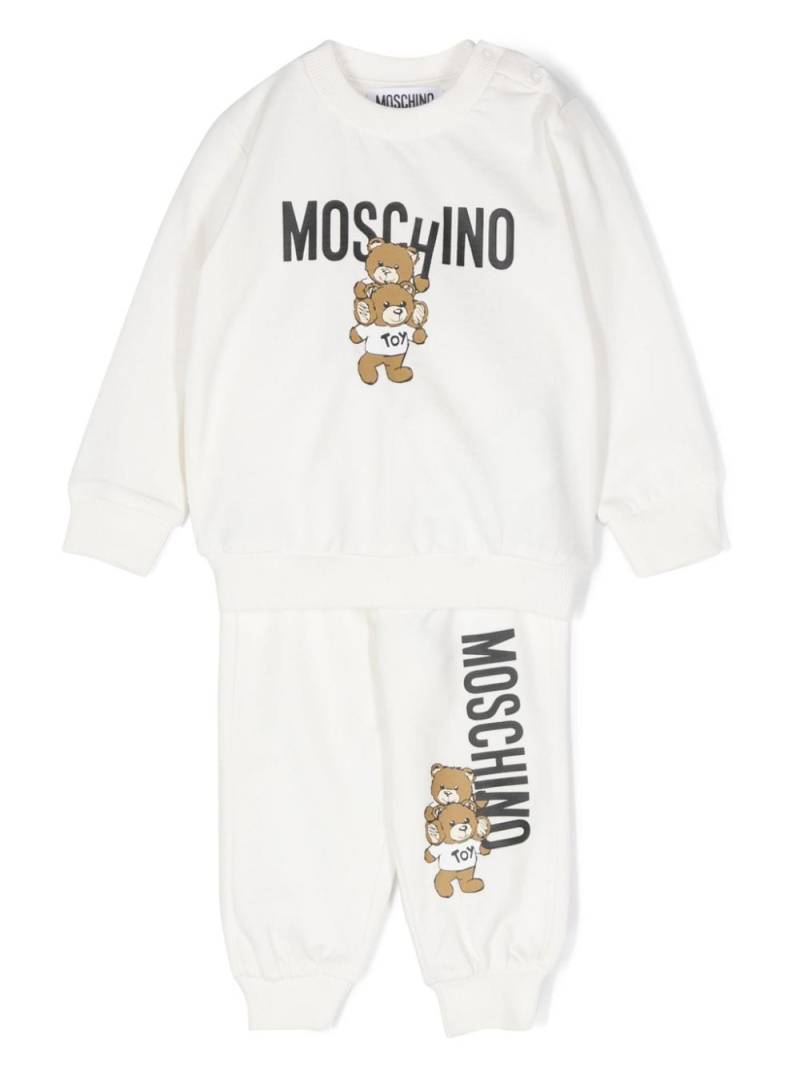 Moschino Kids logo-print tracksuit - Neutrals von Moschino Kids