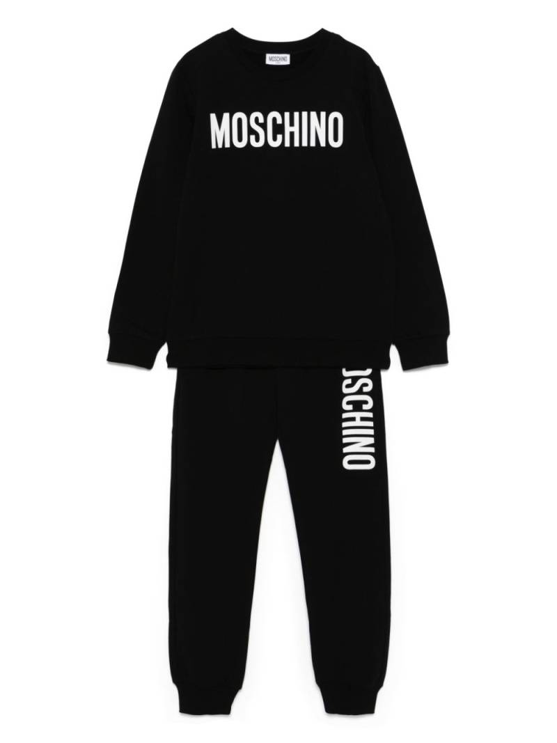 Moschino Kids logo-print tracksuit set - Black von Moschino Kids