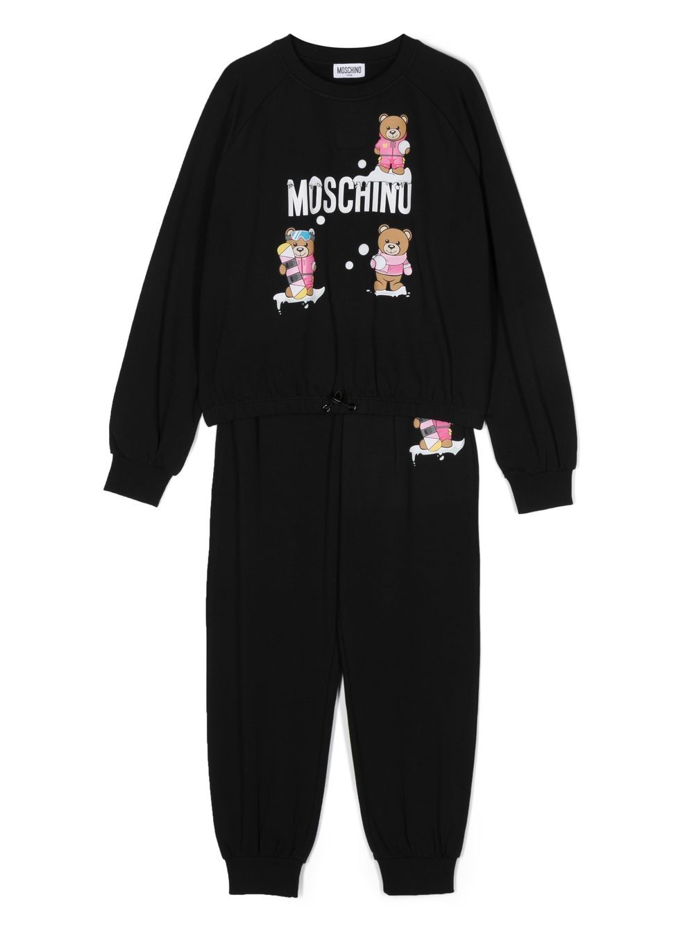 Moschino Kids logo-print tracksuit set - Black von Moschino Kids