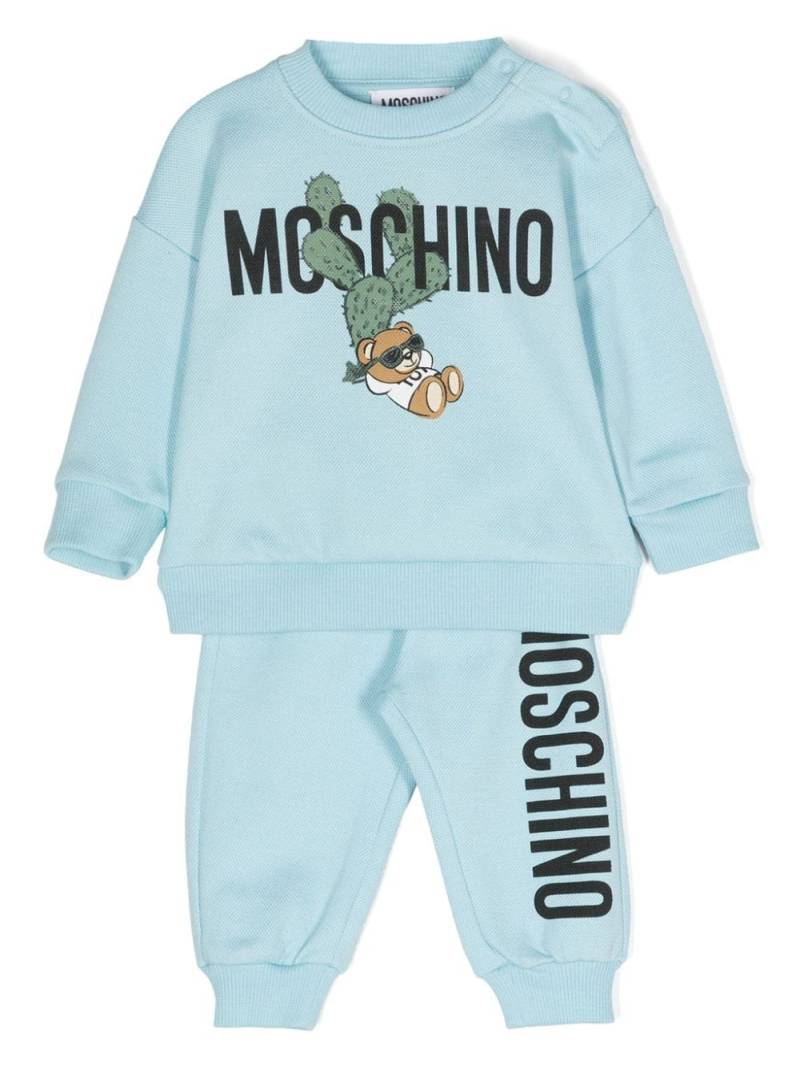 Moschino Kids logo-print tracksuit set - Blue von Moschino Kids