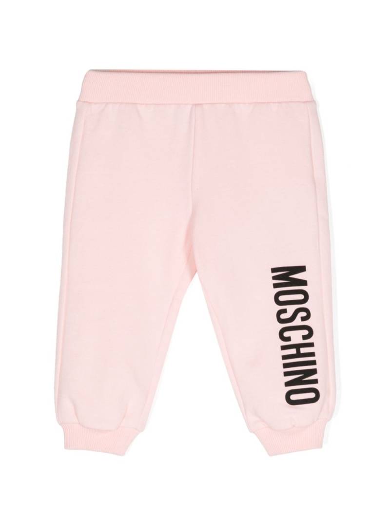 Moschino Kids mid-rise track trousers - Pink von Moschino Kids