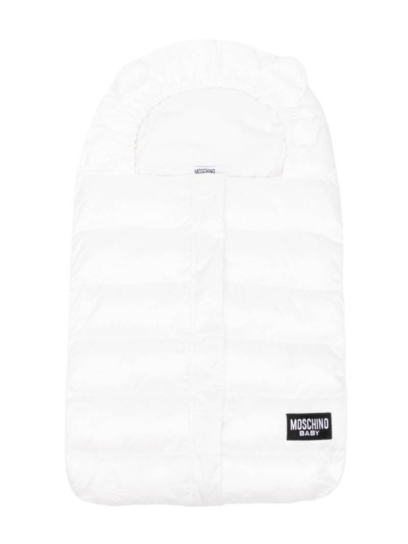 Moschino Kids padded sleep bag - White von Moschino Kids