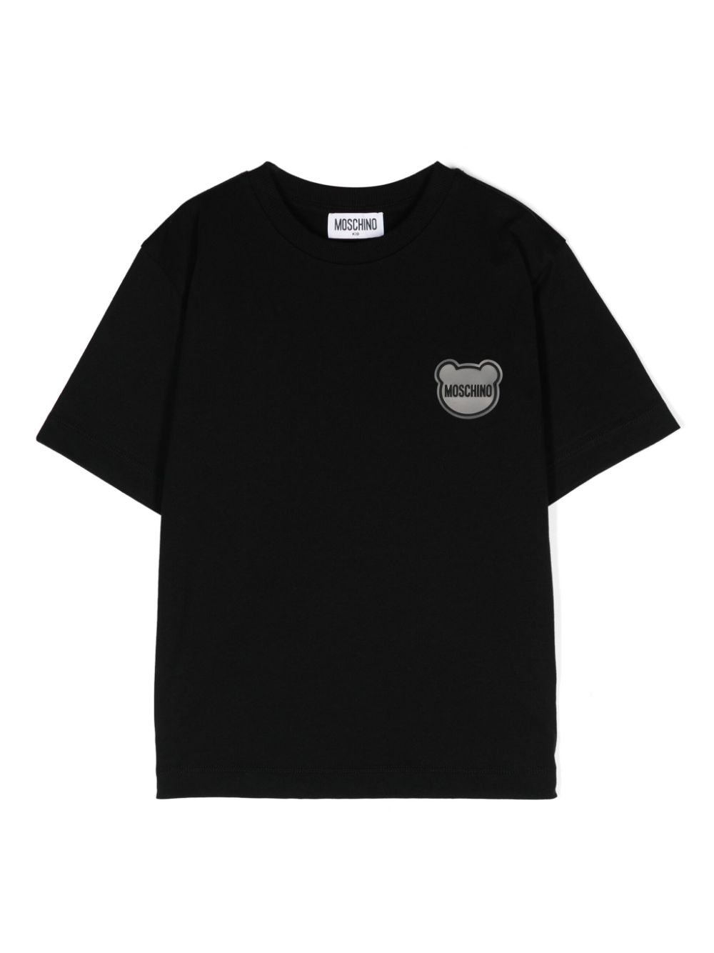 Moschino Kids rubberised-logo cotton T-shirt - Black von Moschino Kids