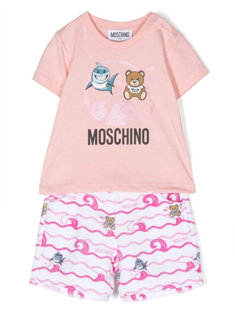 Moschino Kids set-of-two Teddy-Bear print tracksuit - Pink von Moschino Kids