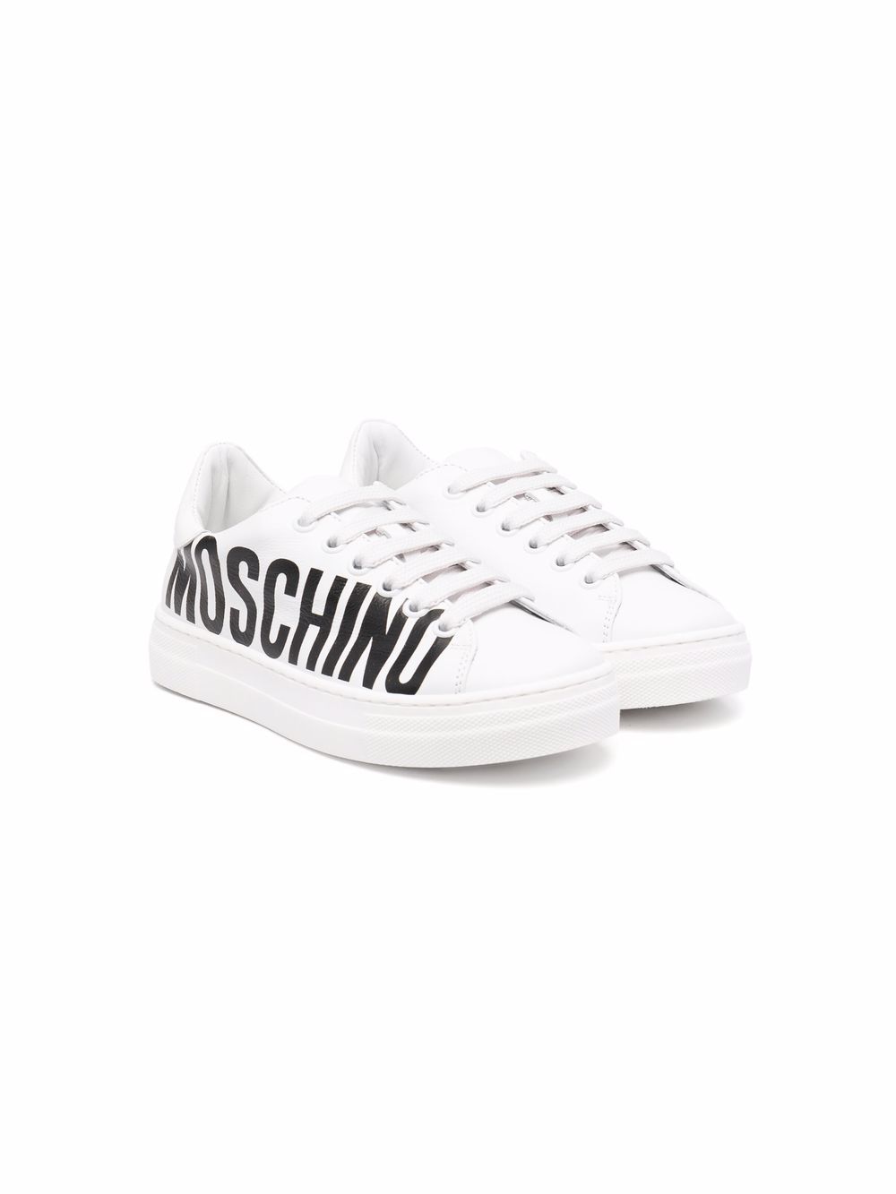 Moschino Kids side logo-print sneakers - White von Moschino Kids