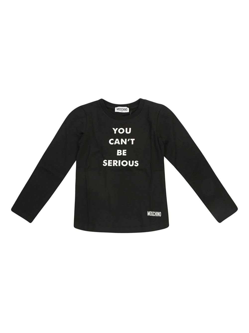 Moschino Kids slogan-print long-sleeve T-shirt - Black von Moschino Kids