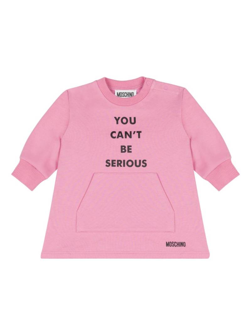 Moschino Kids slogan-print sweatshirt - Pink von Moschino Kids