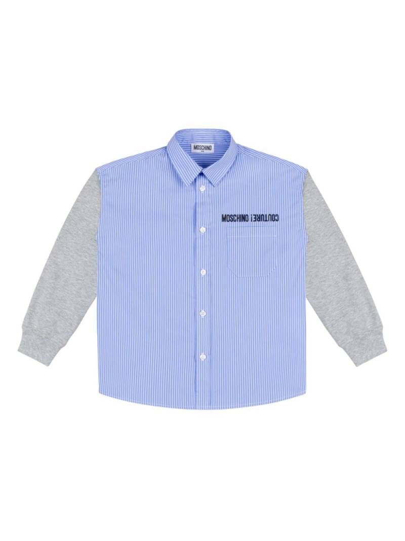 Moschino Kids striped shirt - Blue von Moschino Kids