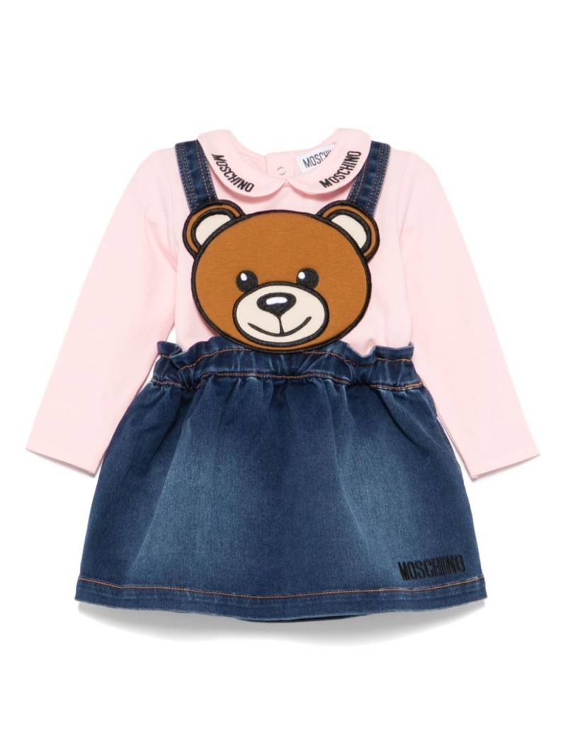 Moschino Kids teddy-bear dress set - Pink von Moschino Kids